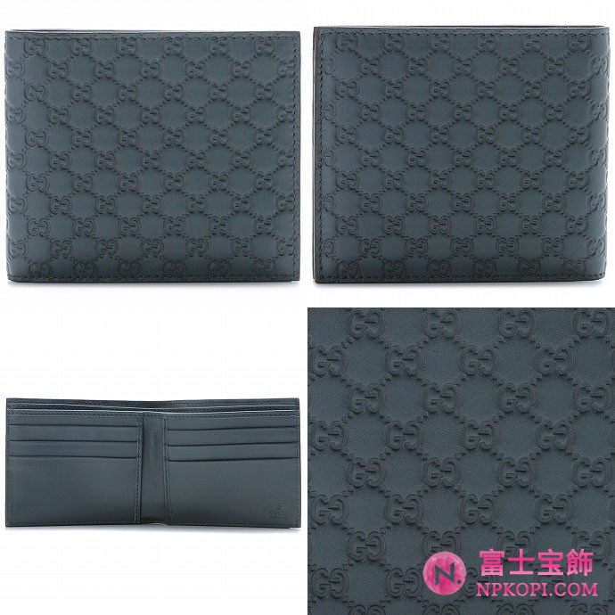 GUCCI/グッチ 2012年春夏新作AVEL MEN'S2つ折り財布 145754 BMJ1R 1320 